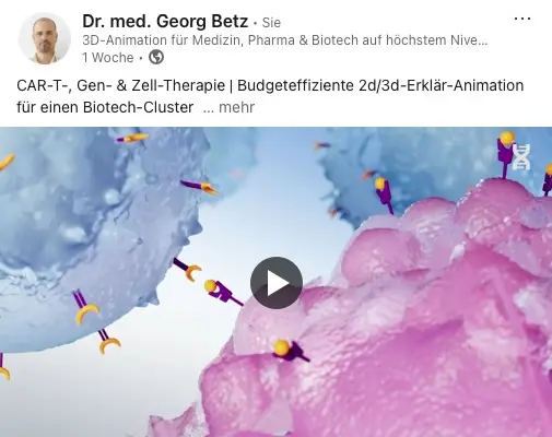 Medical Animation CAR-T-, Gen- und Zell-Therapie Medical Animation CAR-T-, Gen- und Zell-Therapie
